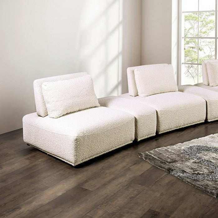Stavanger Beige Curved 3-Seater
