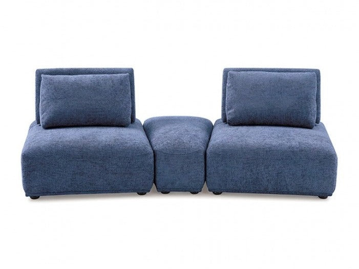 Stavanger Blue 2-Seater w/Ottoman