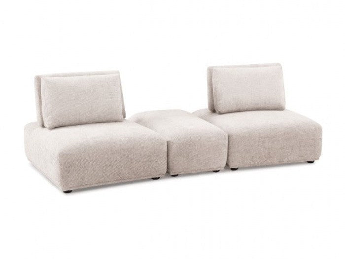Stavanger Light Brown 2-Seater w/Rect. Ottoman