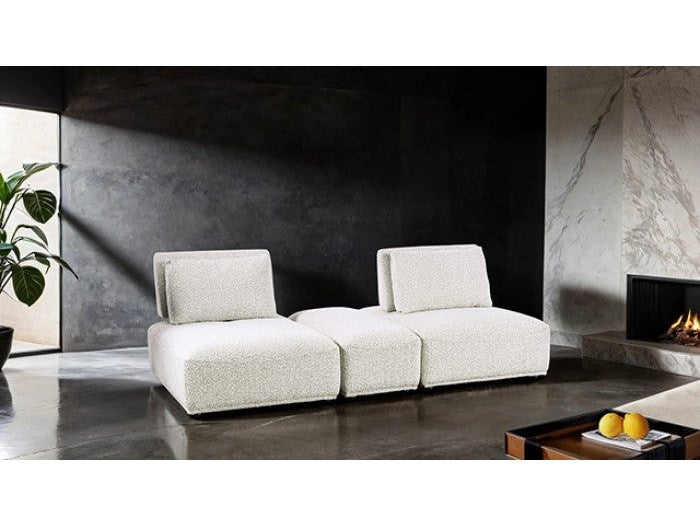 Stavanger Light Gray 2-Seater w/Rect. Ottoman