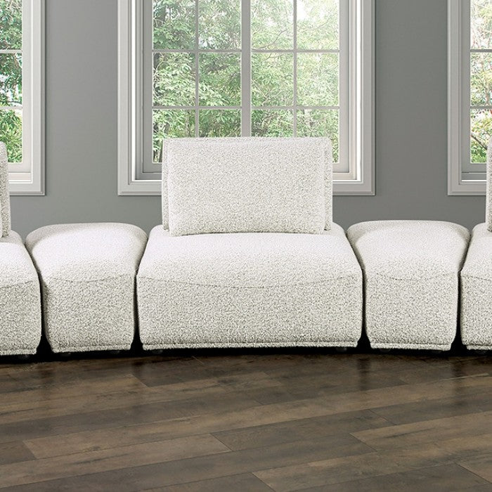 Stavanger Light Gray Curved 3-Seater