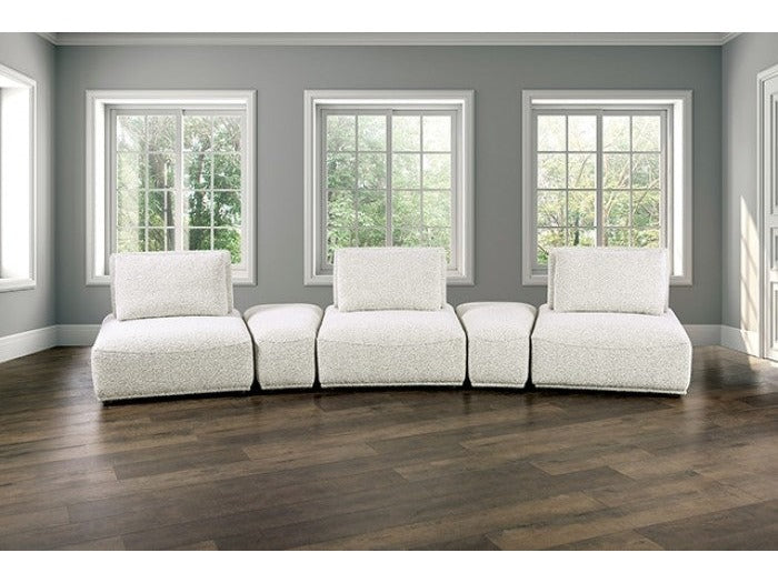 Stavanger Light Gray Curved 3-Seater