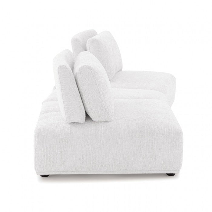 Stavanger White 2-Seater w/Ottoman