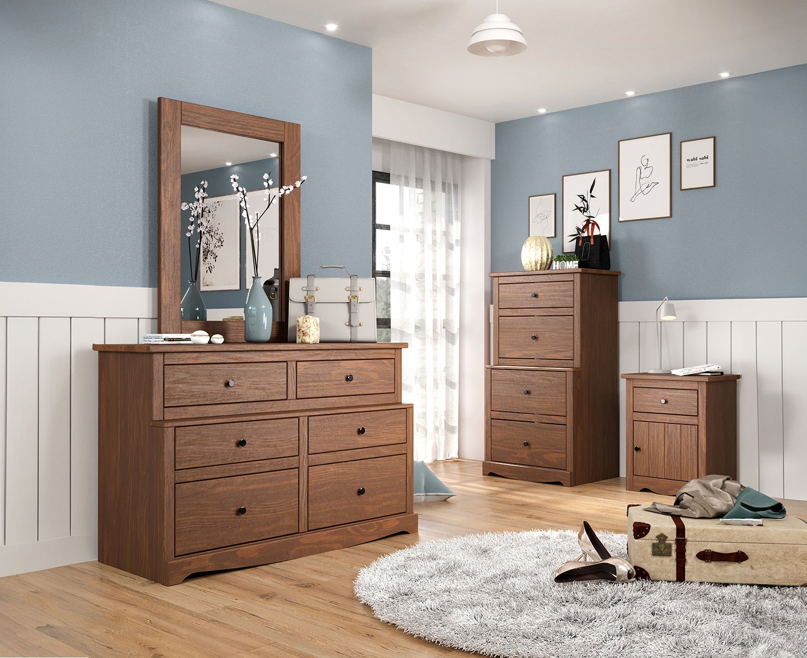 Stavros Mahogany Nightstand