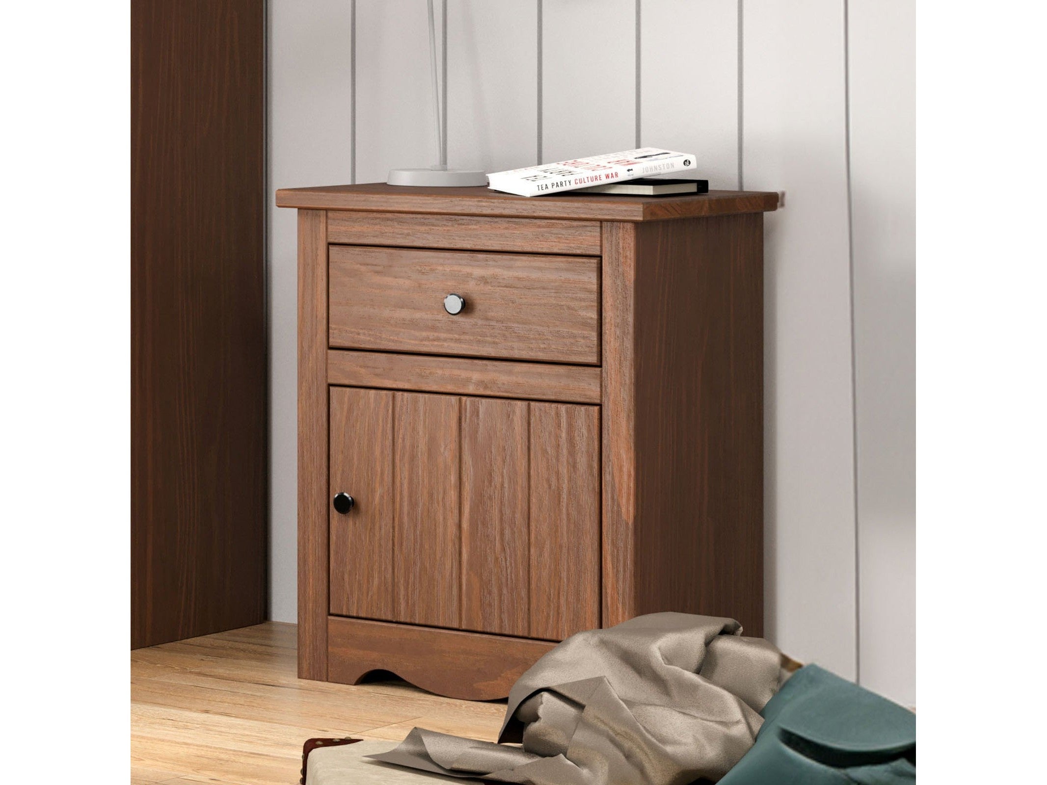 Stavros Mahogany Nightstand