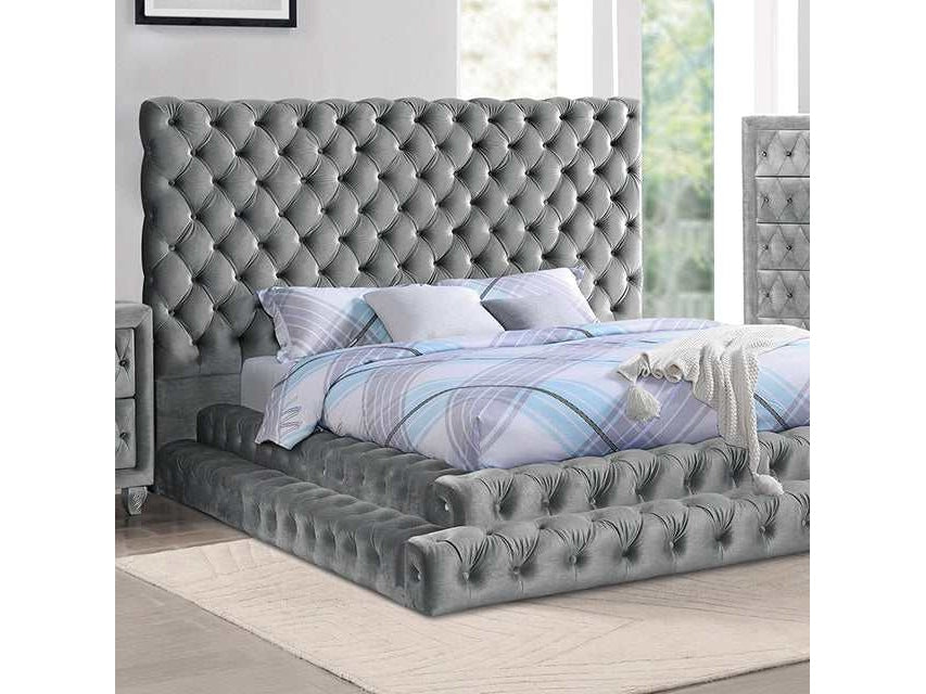 Stefania Gray Eastern King Bed