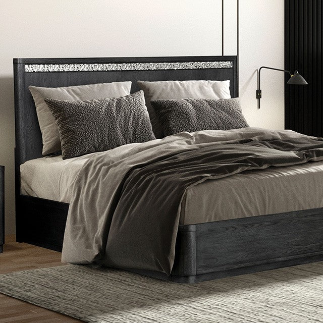 Sterling West Ash Gray Queen 5 Piece Bedroom Set w/2 Nightstands