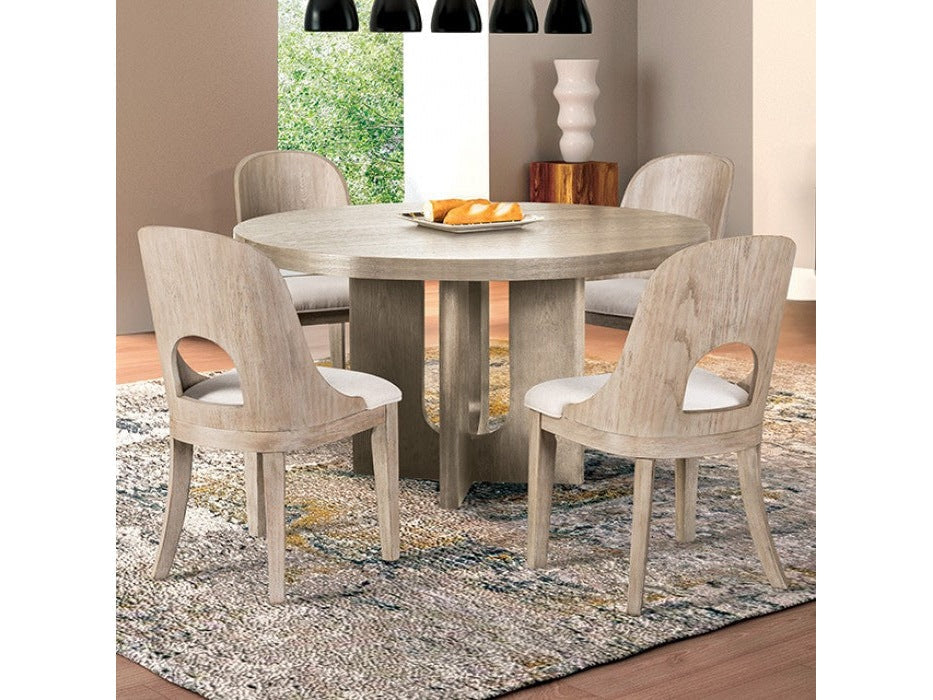 Sterling West White Oak 5 Piece Dining Set