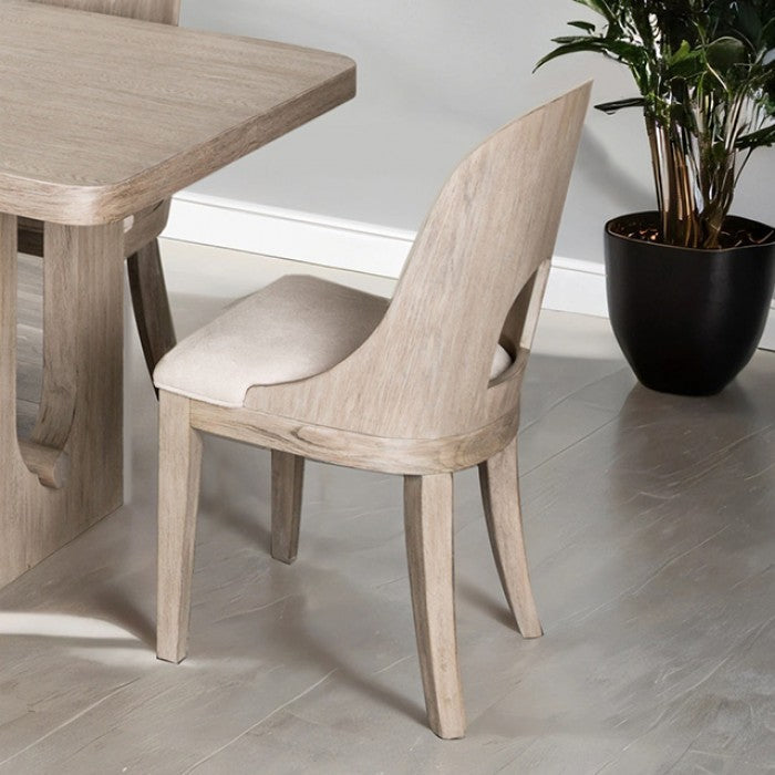 Sterling WestWhite Oak/Beige Side Chair