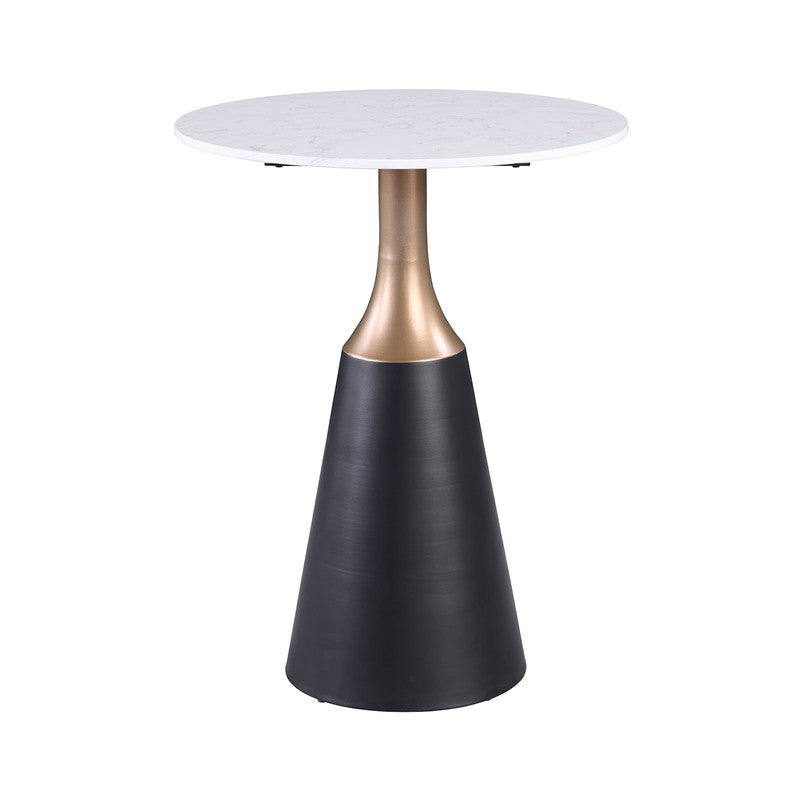 Streatham Black/White/Gold 3 Pc. Counter Ht. Table Set