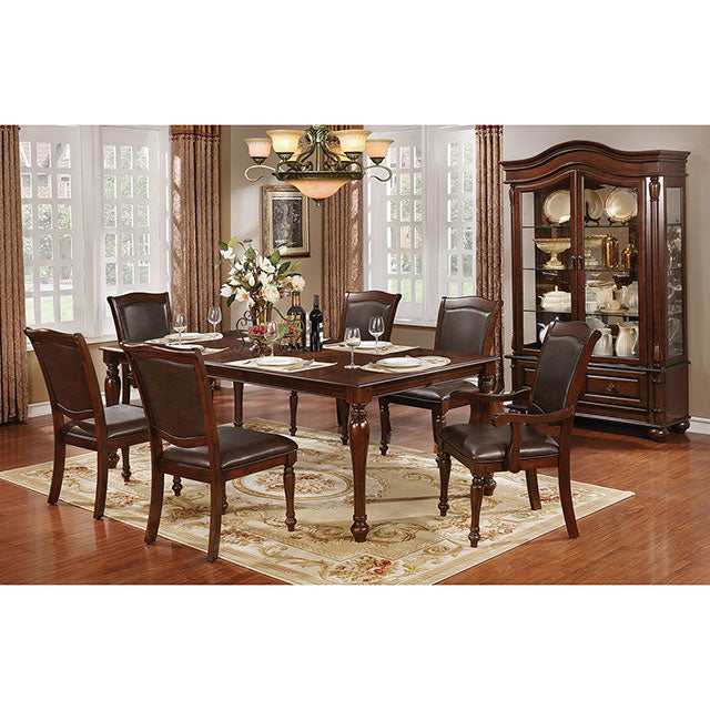 Sylvana Brown Cherry/Espresso Dining Table