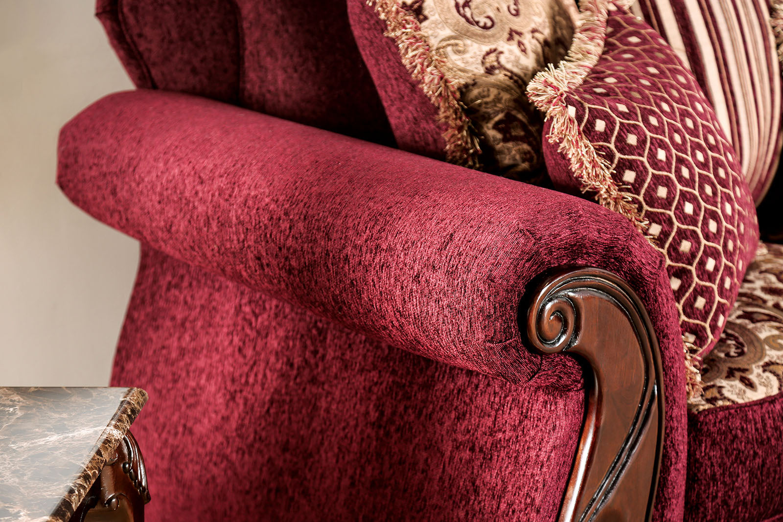 Tabitha Wine/Gold Chair