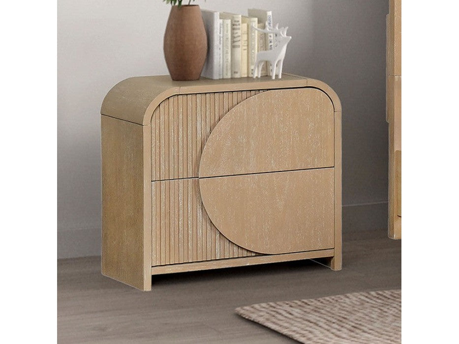 Tangentry Natural Nightstand
