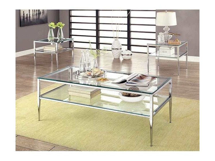 Tanika Chrome End Table