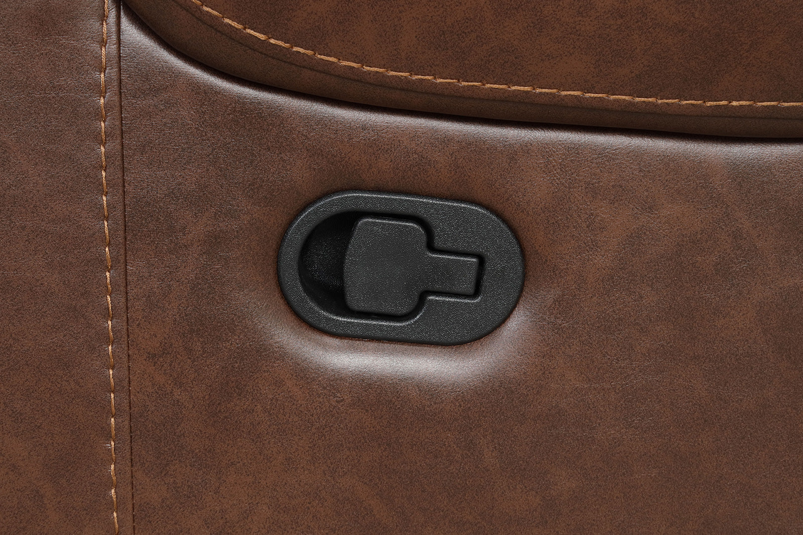 Tepic Brown Leatherette Chair