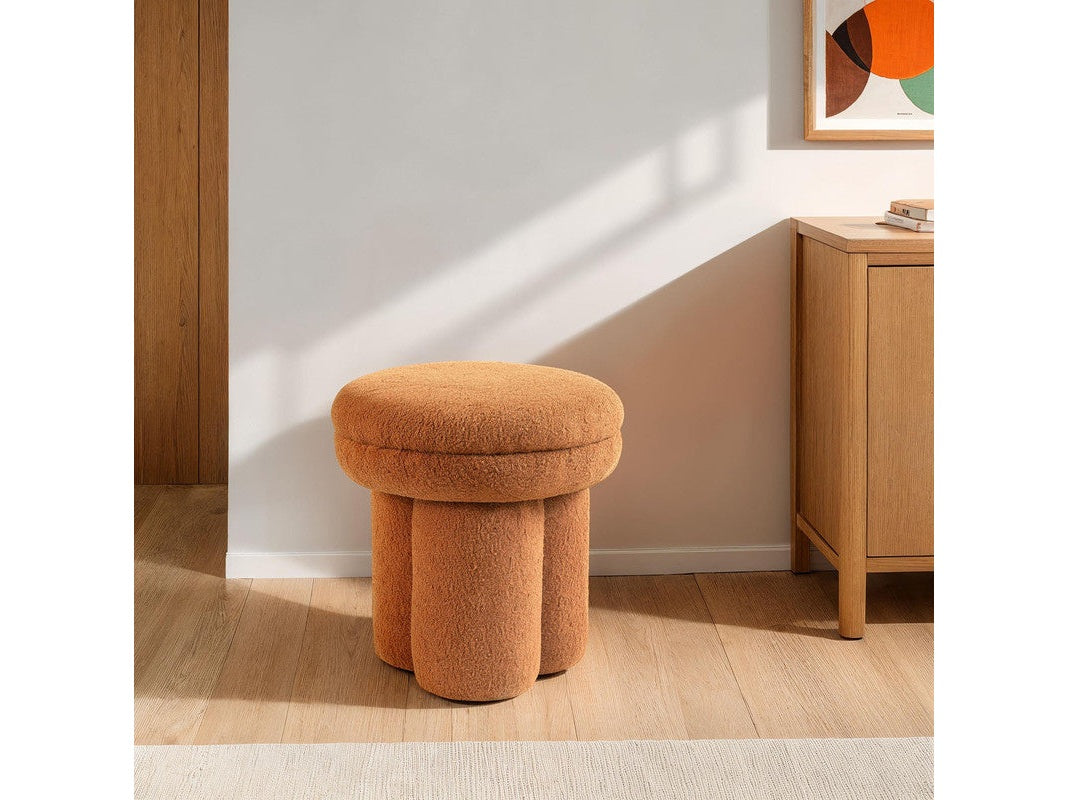 Thisbe Saddle Brown Stool