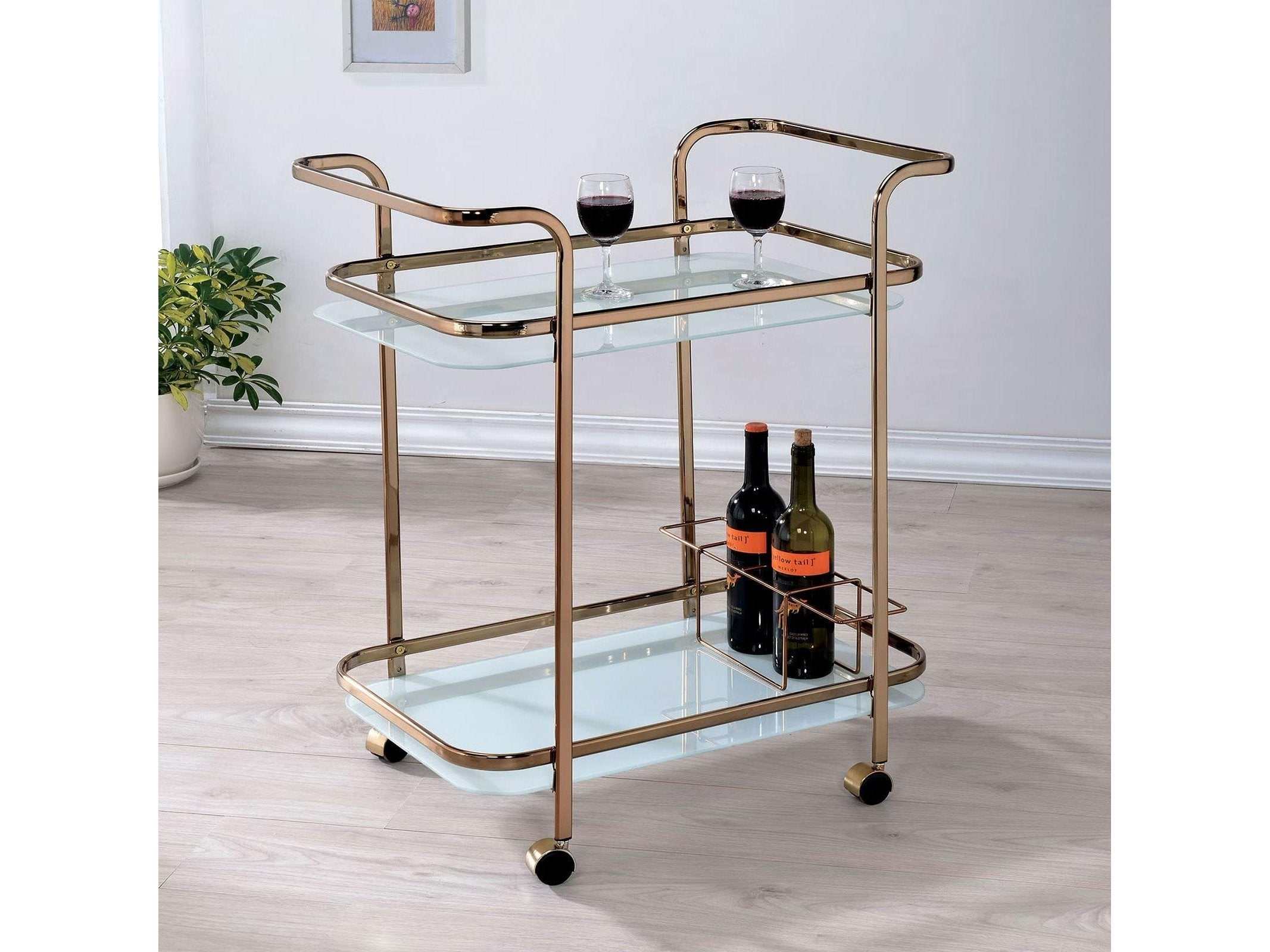 Tiana Champagne Serving Cart