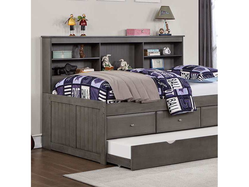 Tibalt Dark Gray Full DayBed w/ Trundle