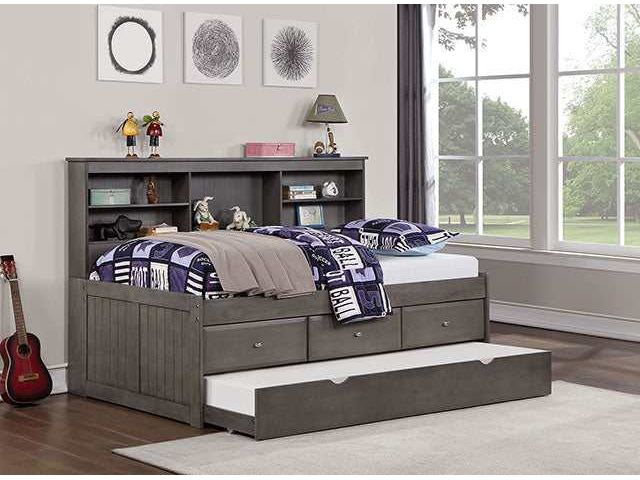 Tibalt Dark Gray Twin DayBed w/ Trundle