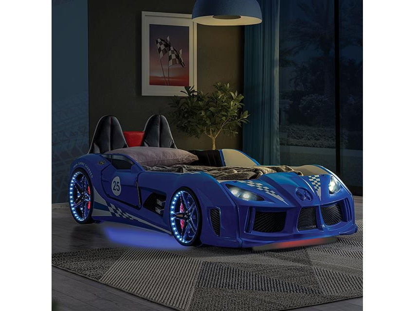 Trackster Blue Car Bed / Twin