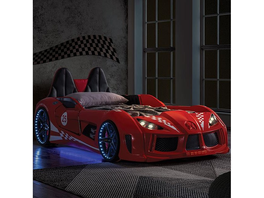 Trackster Red Car Bed / Twin