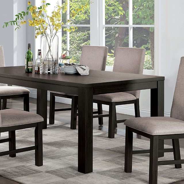 Umbria Antique Black & Gray Dining Room Set / 7pc