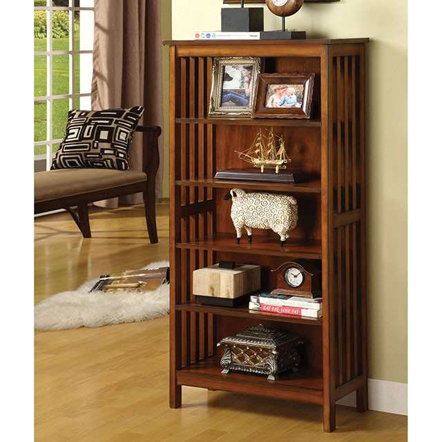 Valencia Antique Oak Media Shelf