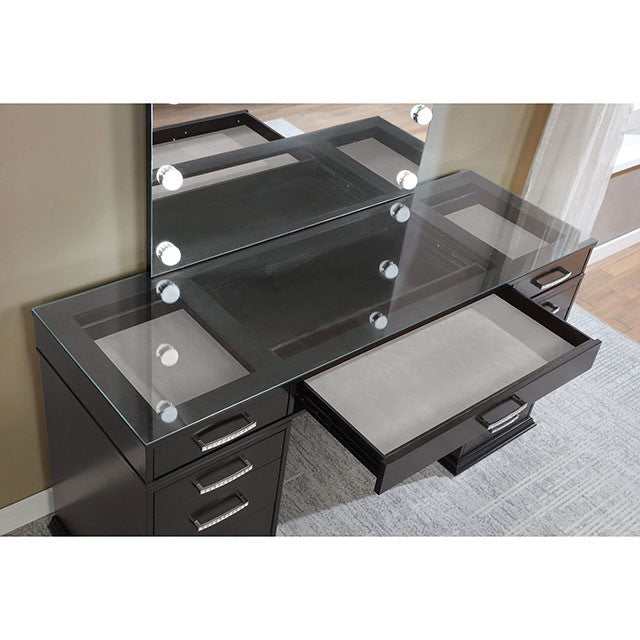 Valentina Obsidian Gray Vanity Set