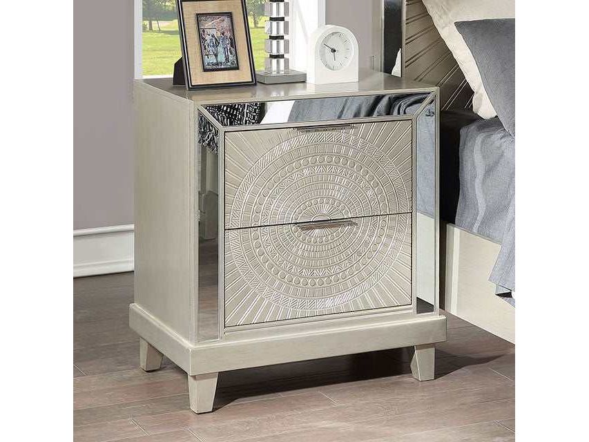 Valletta Champagne Nightstand