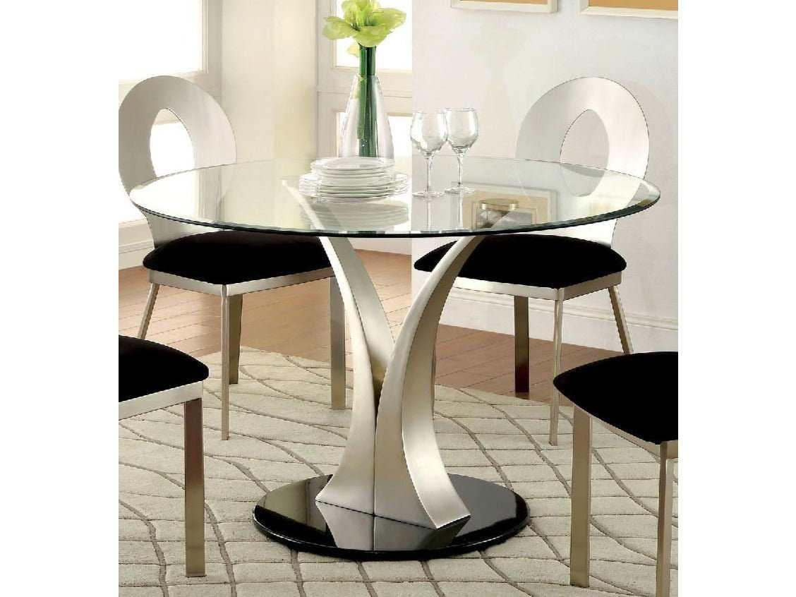 Valo Silver & Black Dining Table