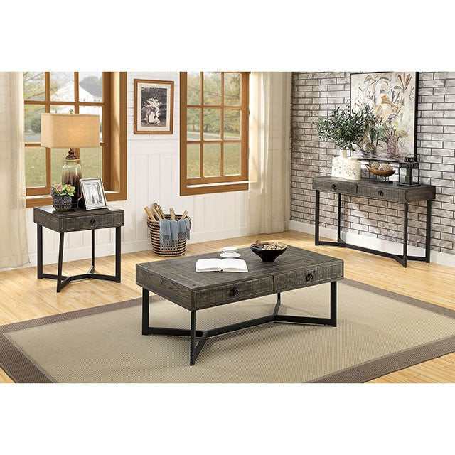 Veblen Dark Oak/Espresso Sofa Table
