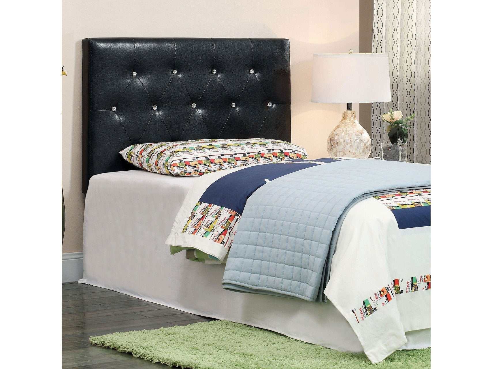 Velen Black Twin Headboard