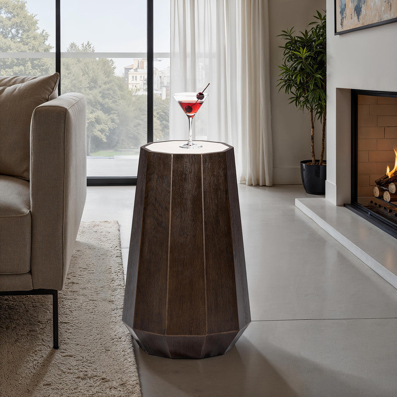 Vellara Dark Walnut Martini Table