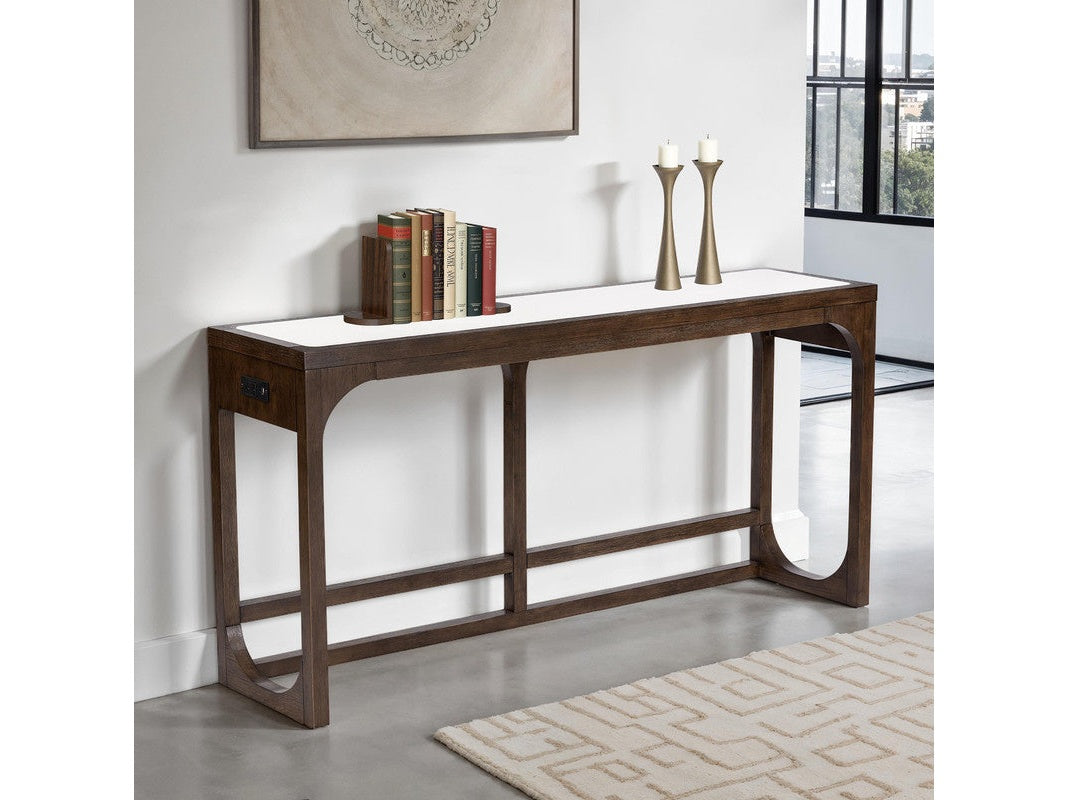 Vellara Dark Walnut Sofa Table