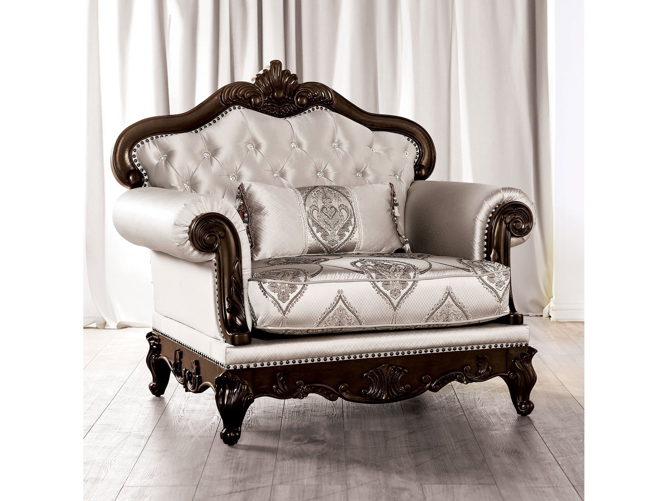 Veracruz Dark Cherry/Beige Chair