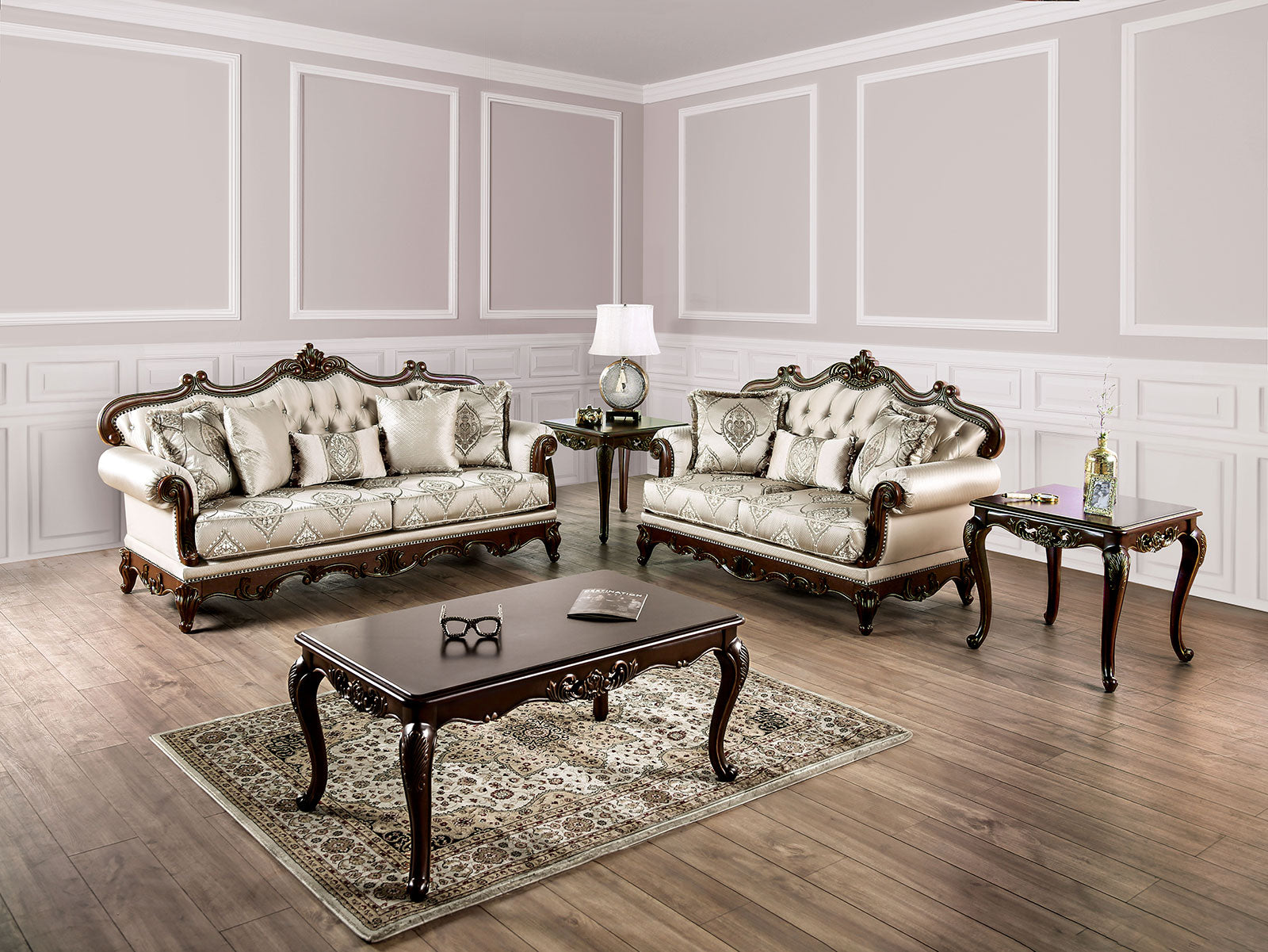 Veracruz Dark Cherry/Beige Sofa