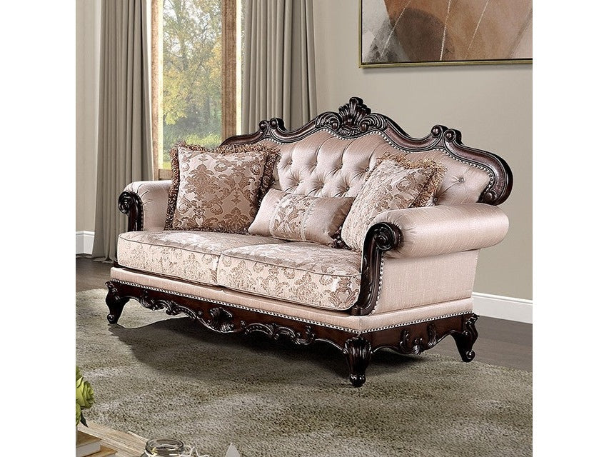 Veracruz Dark Cherry/Light Brown Loveseat