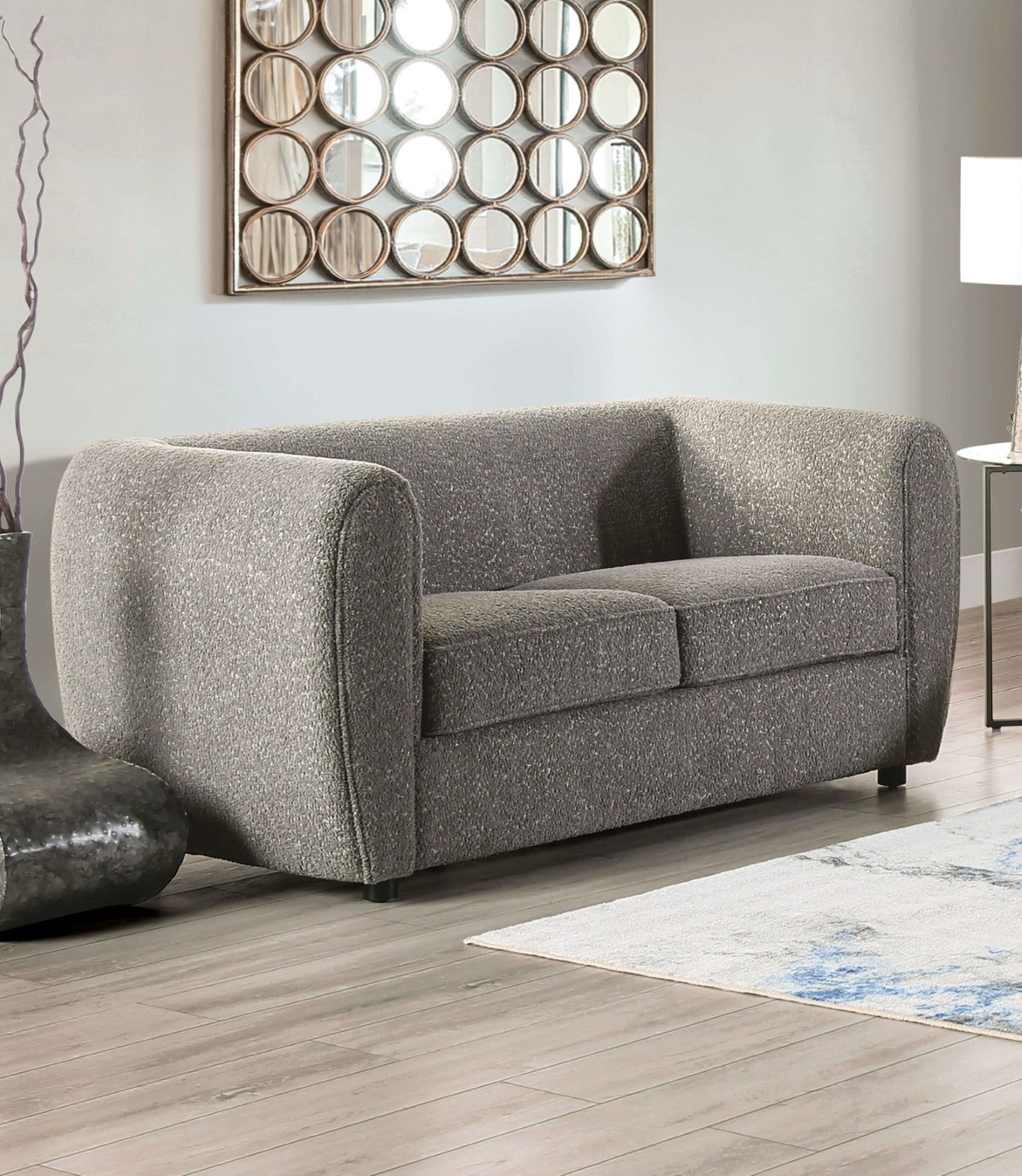 Verdal Charcoal Gray Sofa & Loveseat