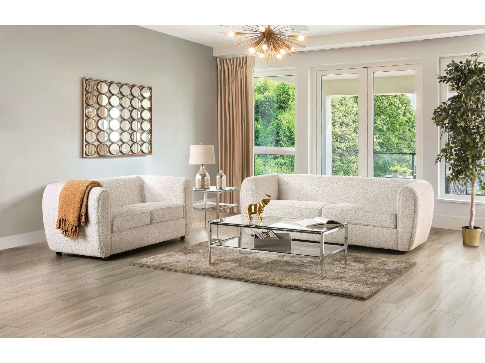Verdal Off-White Sofa & Loveseat