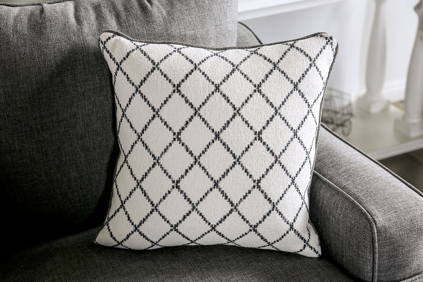 Verne Bluish Gray Loveseat