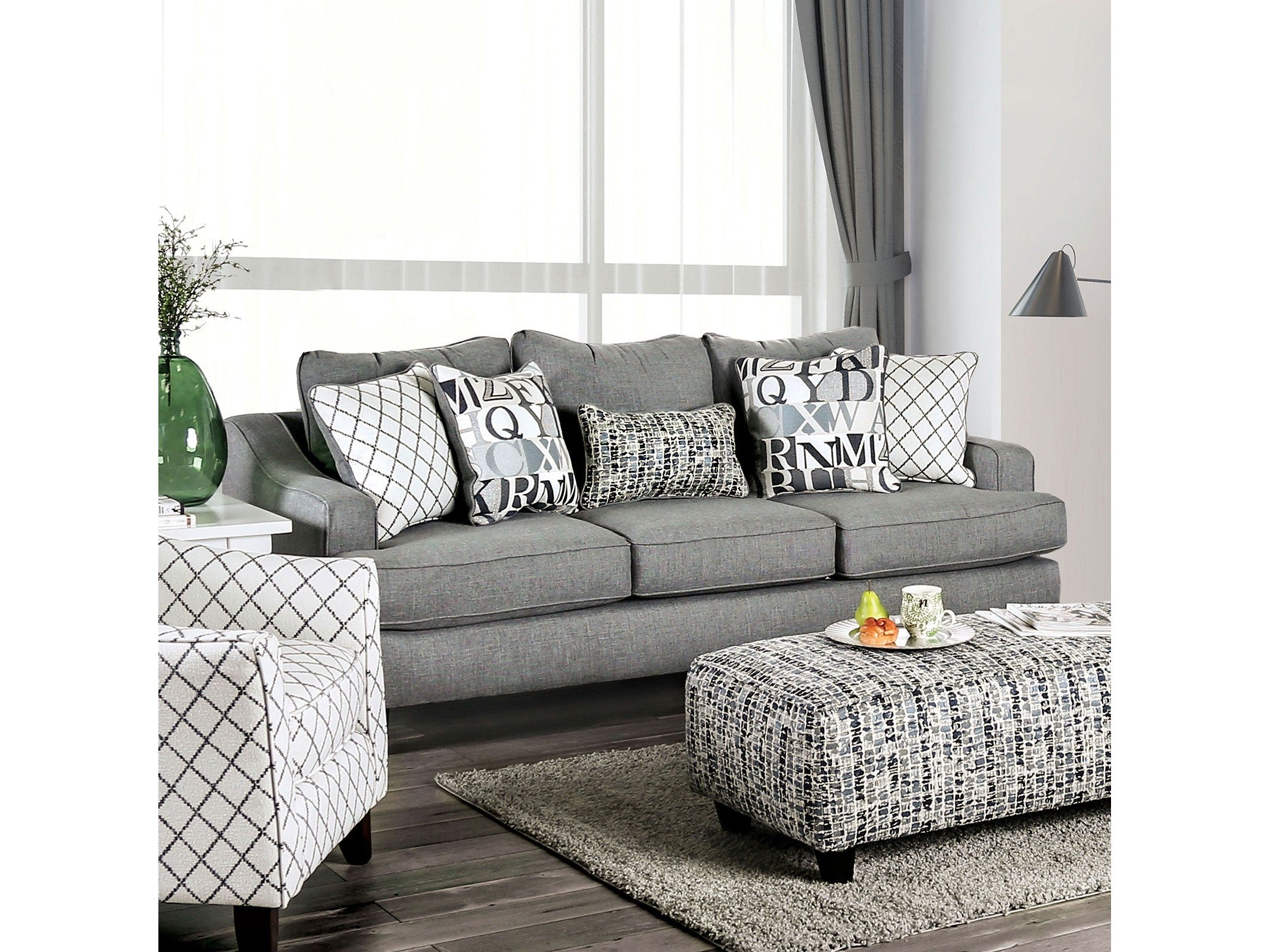 Verne Bluish Gray Sofa
