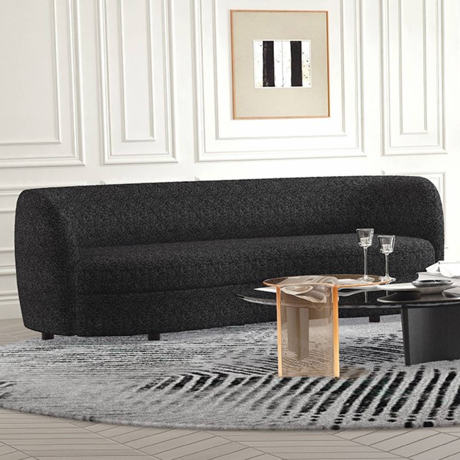 Versoix Black Sofa & Loveseat