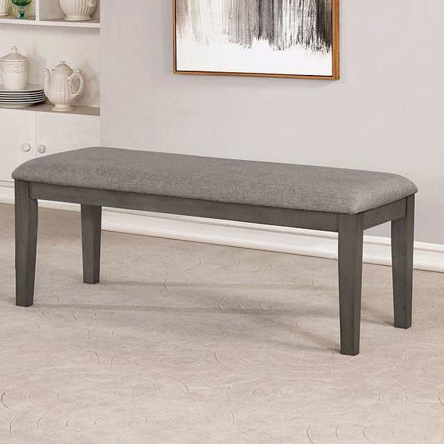 Viana Gray/Light Gray Bench