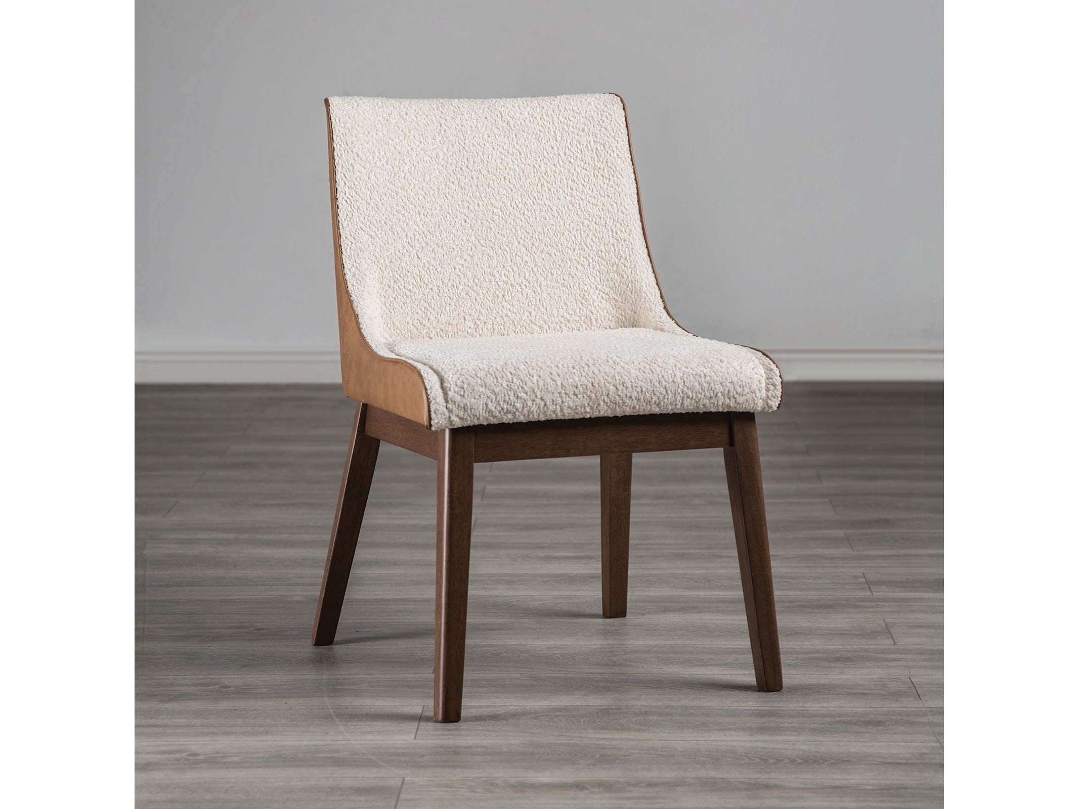 Viken Walnut/Beige Side Chair (Set of 2)