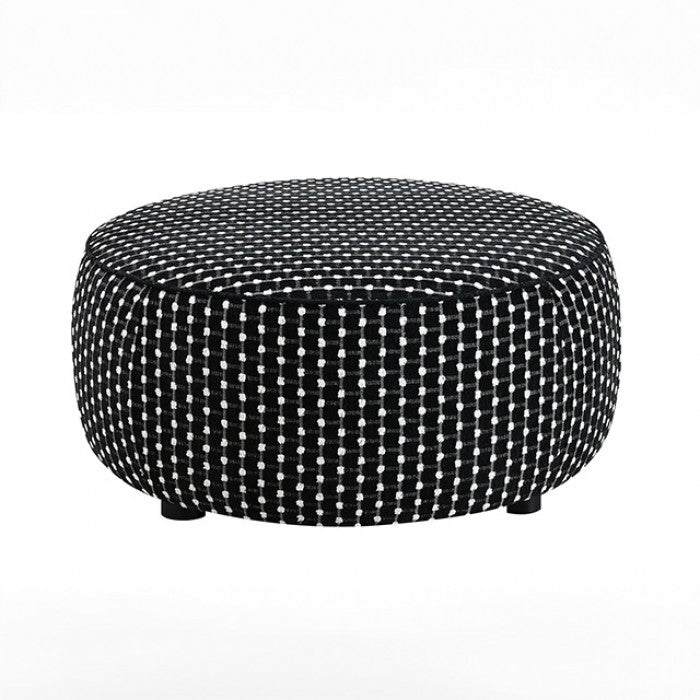 Viviani Black Ottoman