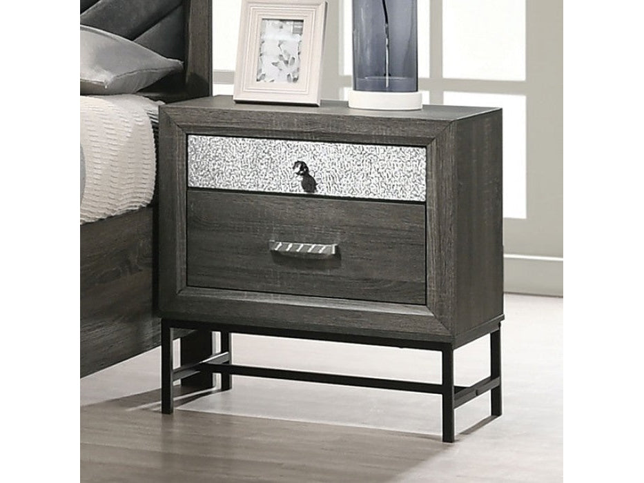 Voleta Gray Nightstand