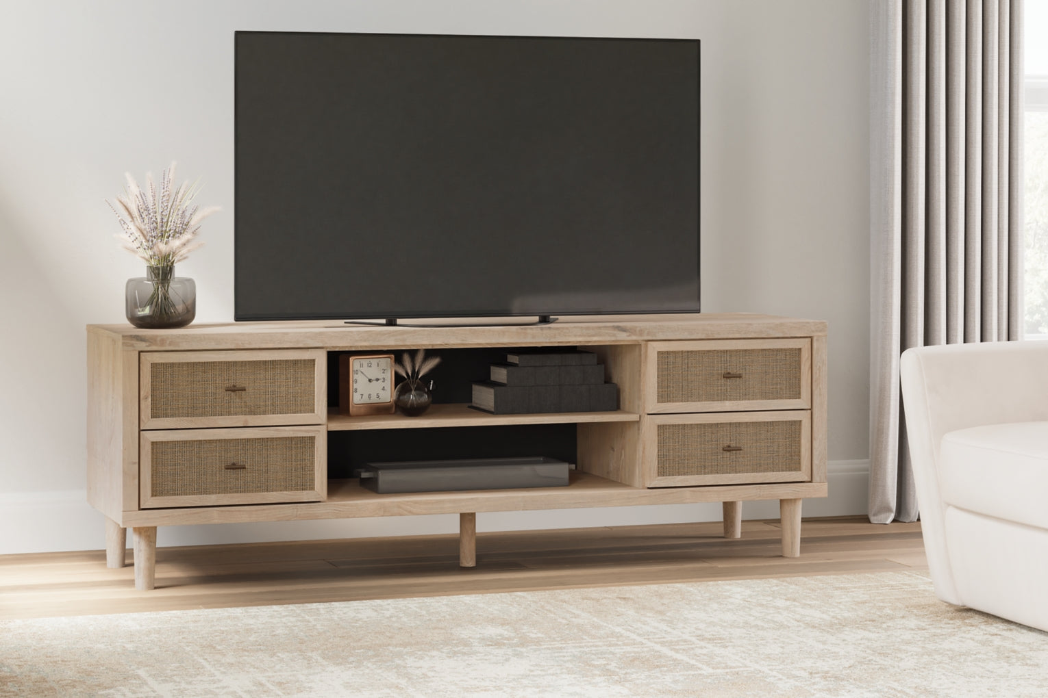 Cielden XL TV Stand w/Fireplace Option