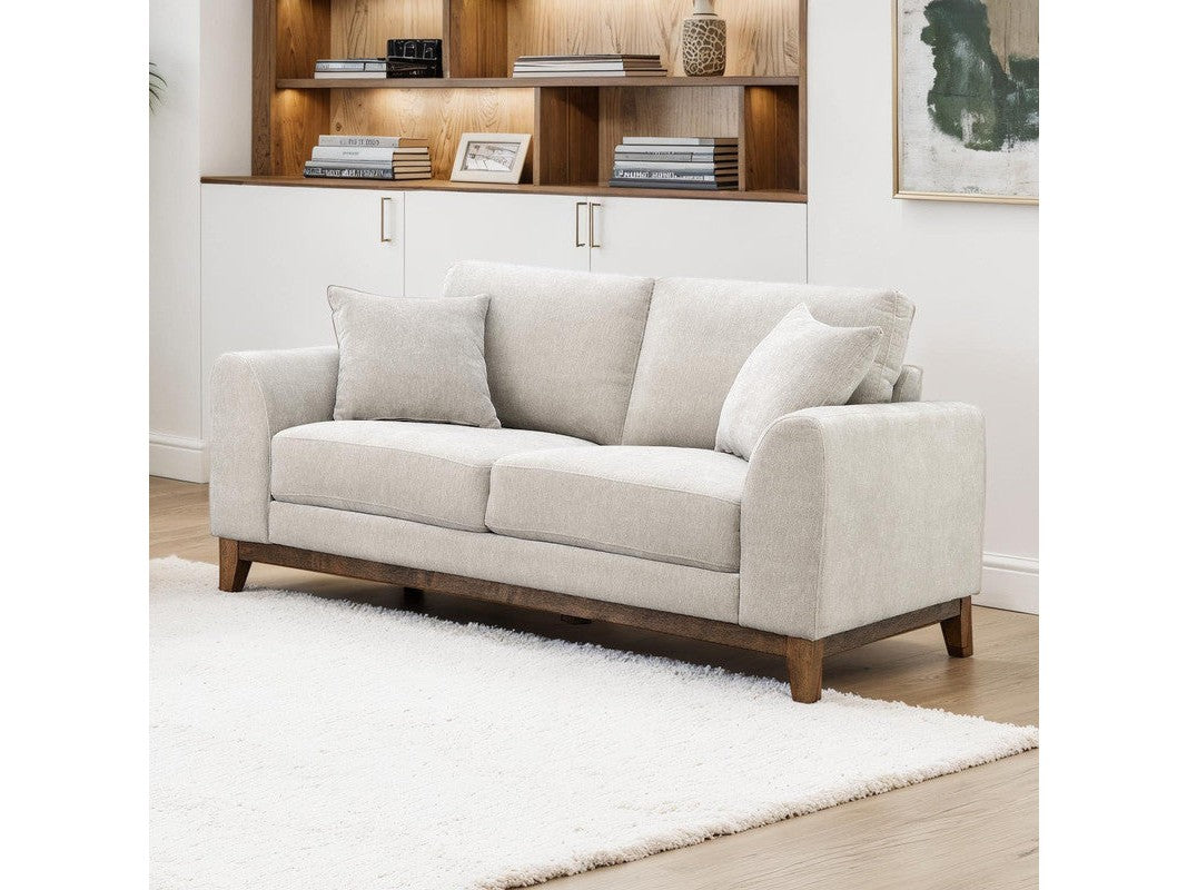Watton Light Gray Loveseat