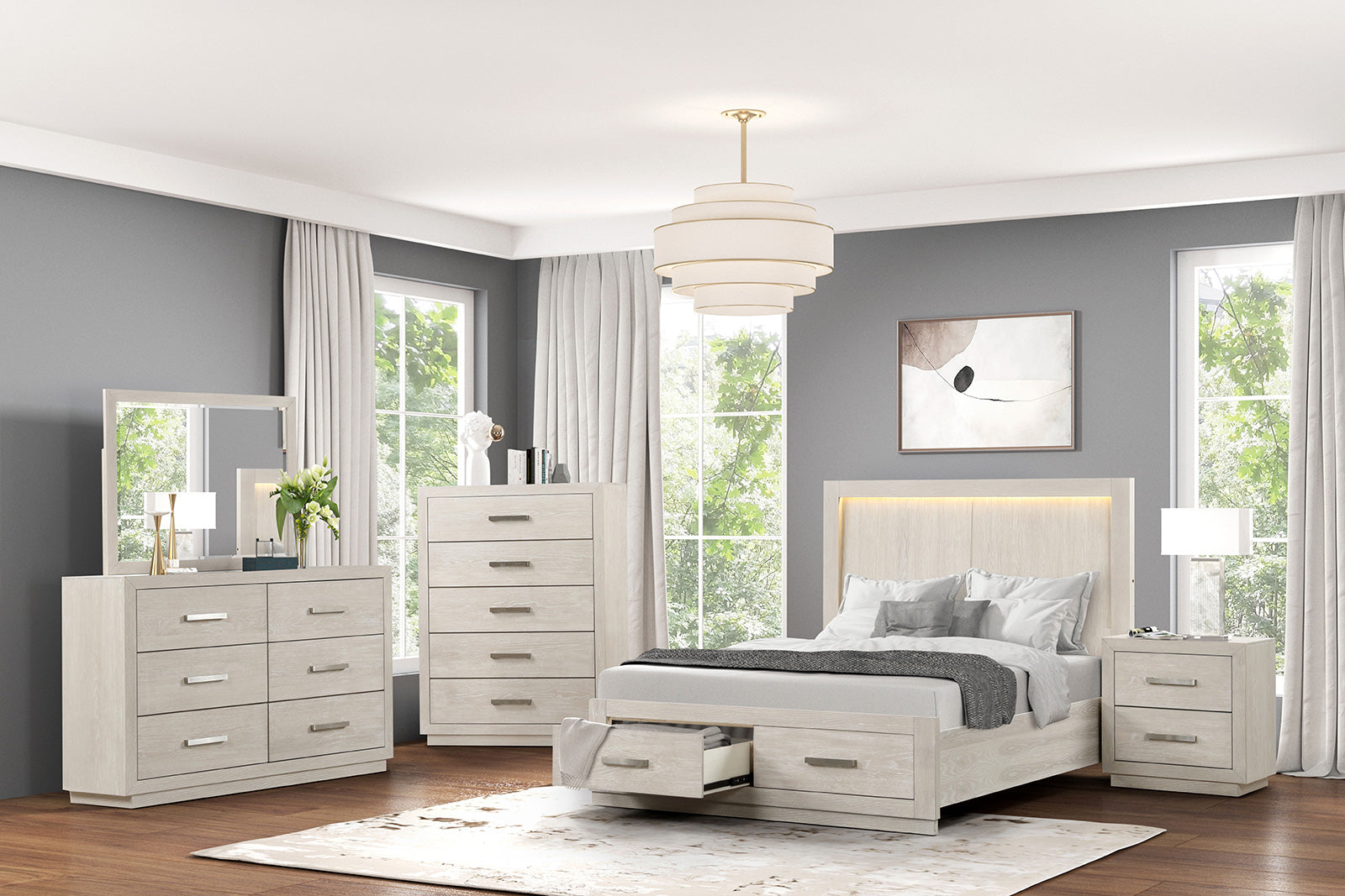 Wellingborough Light Gray Chest