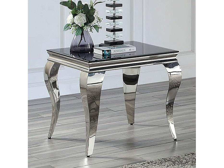Wetzikon Black & Silver End Table